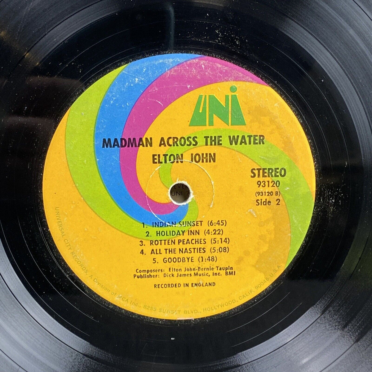 Elton John Madman Across Water UNI MCA Records 1971