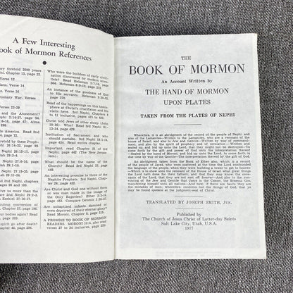 The Book of Mormon An Account Written by the Hand of Mormon (Paperback, 1977)