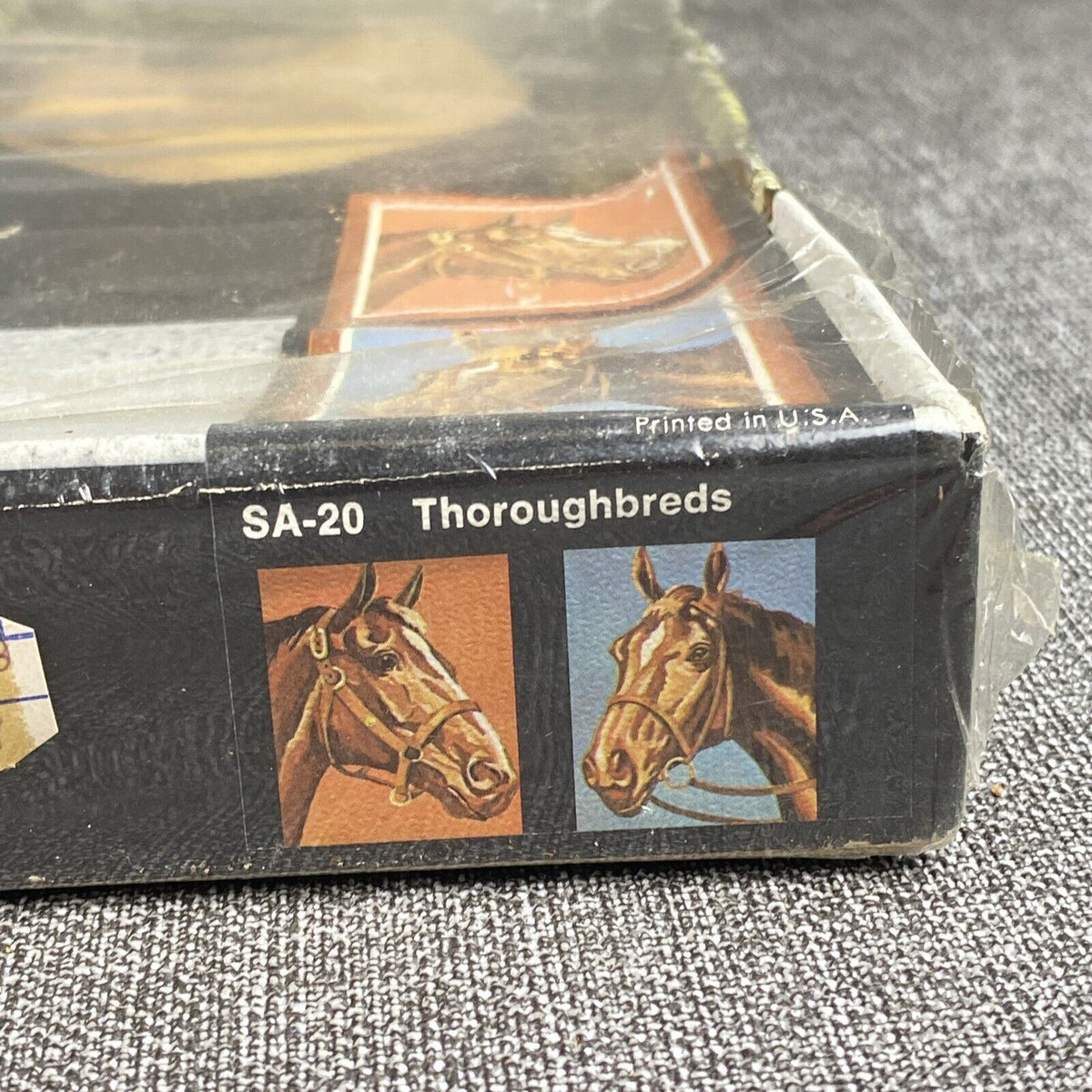 Vintage Silver Award Numbered Oil Paint Set SA-20 Thoroughbreds 14x10 NOS