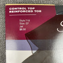 Hanes Silk Reflections Silky Sheer Style 718 Jet Size: EF