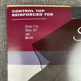 Hanes Silk Reflections Silky Sheer Style 718 Jet Size: EF