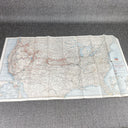 Vintage Union Pacific Railroad Fold Out Map 1948