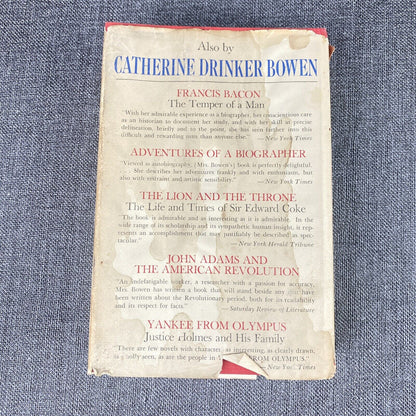 Miracle at Philadelphia by Catherine Drinker Bowen HC, Book of the Month 1966