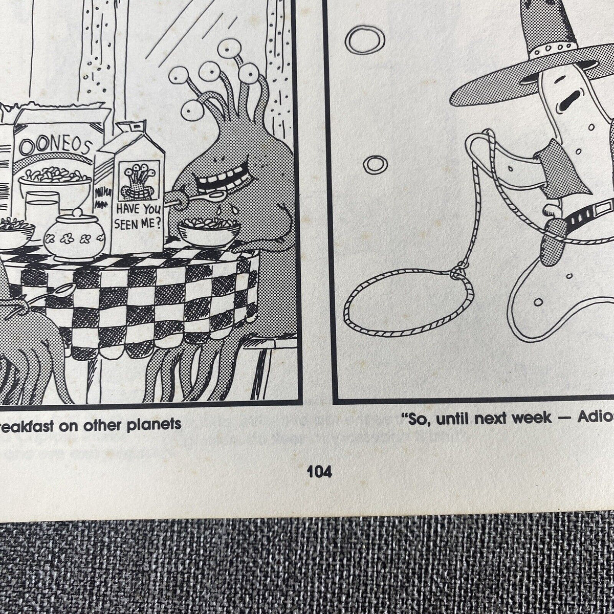 Comic THE FAR SIDE By Gary Larson 1986, Observer, It Came from the Far Side