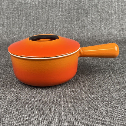 Vintage Cousances Le Creuset #16 Cast Iron Sauce Pan rice Pot Lid