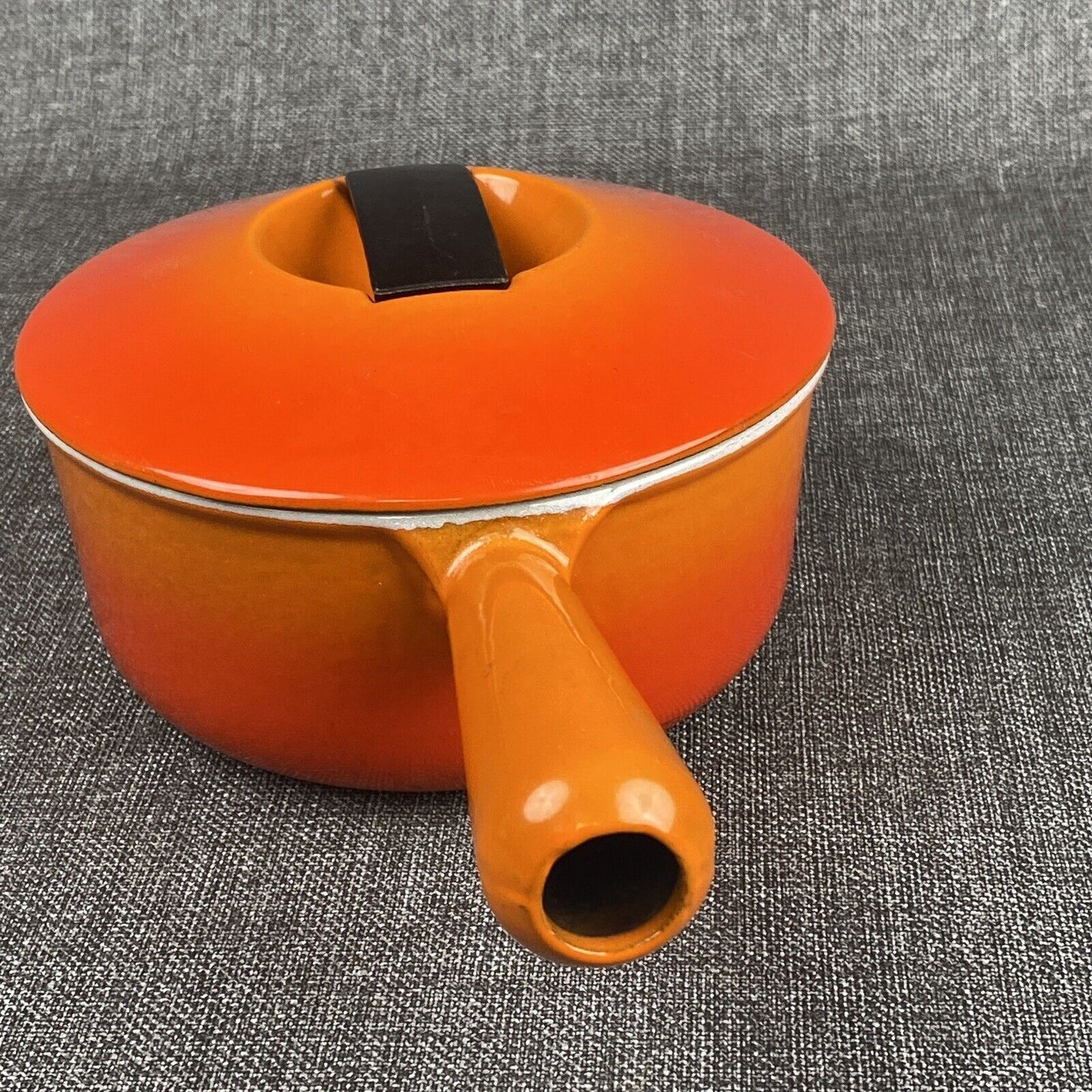 Vintage Cousances Le Creuset #16 Cast Iron Sauce Pan rice Pot Lid