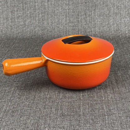 Vintage Cousances Le Creuset #16 Cast Iron Sauce Pan rice Pot Lid