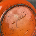 VTG Cousances Le Creuset #16 Orange Flame 7” Enameled Cast Iron Skillet VGC