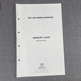 OEM 1991 Ford Mercury Capri Car Electrical Wiring Diagrams