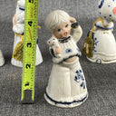 Vintage Royal Majestic Bells Bisque Porcelain Figurine Set Of 6 by JASCO