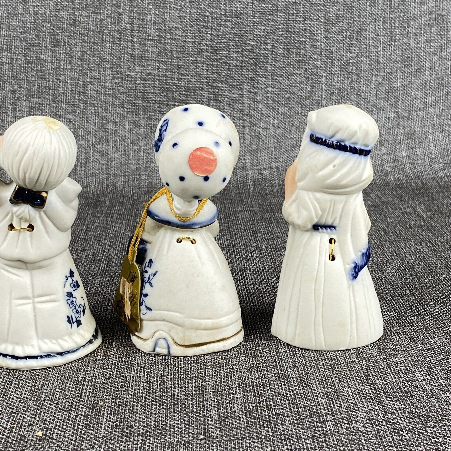 Vintage Royal Majestic Bells Bisque Porcelain Figurine Set Of 6 by JASCO