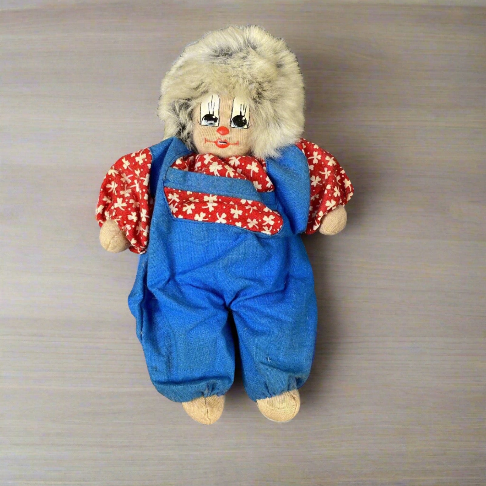 グランドホールセール Hand 80s Vtg Made Hair Orange Doll Clown Q-Tee Painted & ミュージシャン