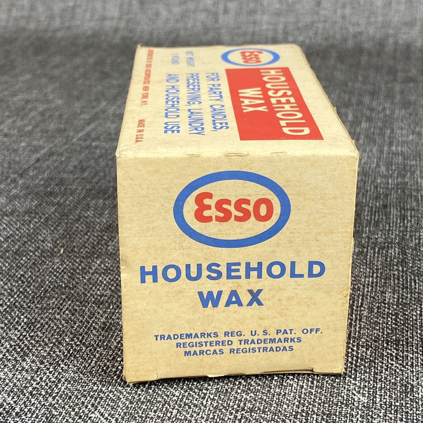 Vintage Esso Household Wax w/ Original Box