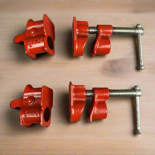 2 Pipe Clamps for Wood Working / Gluing 1/2" x 18" - Made In Japan