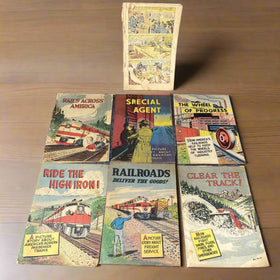 Vintage Association of American Railroads Comic Books