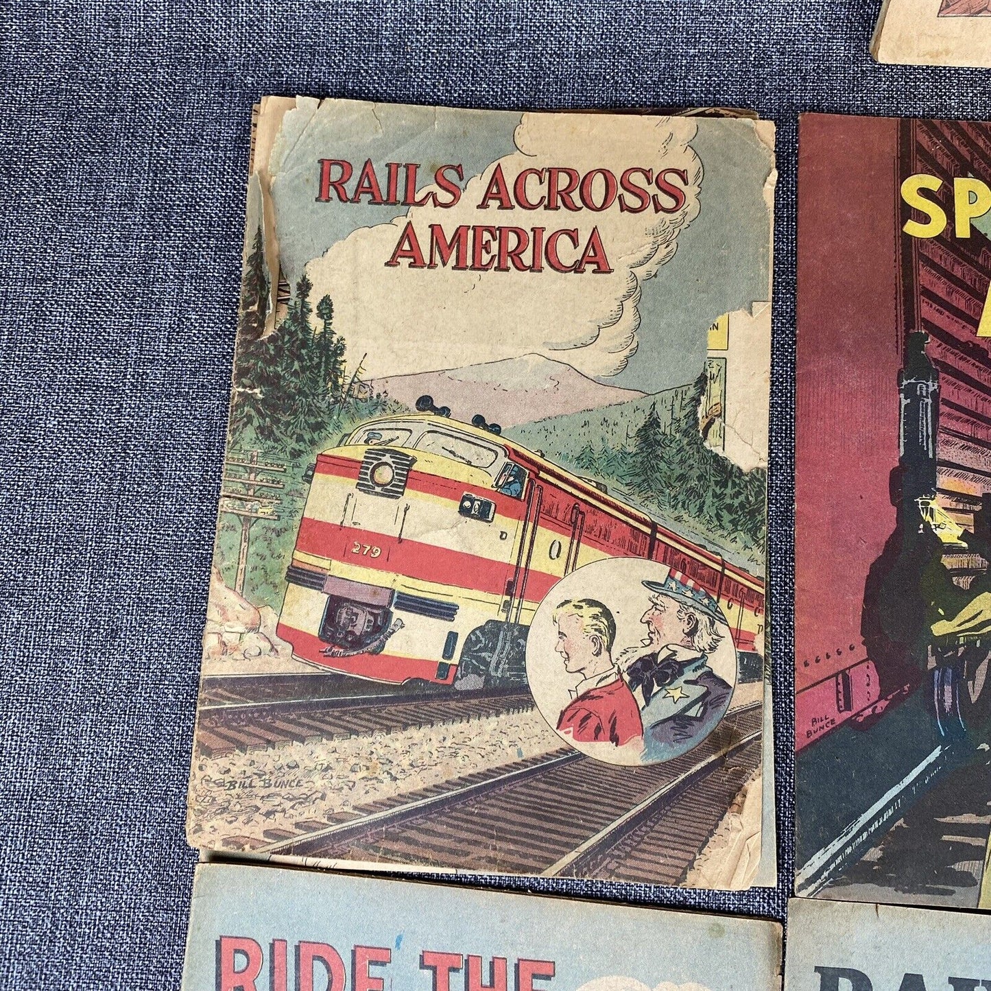 Vintage Association of American Railroads Comic Books