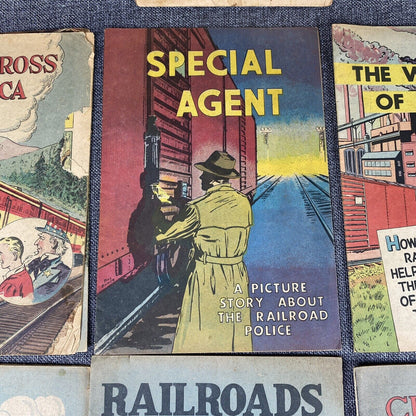 Vintage Association of American Railroads Comic Books