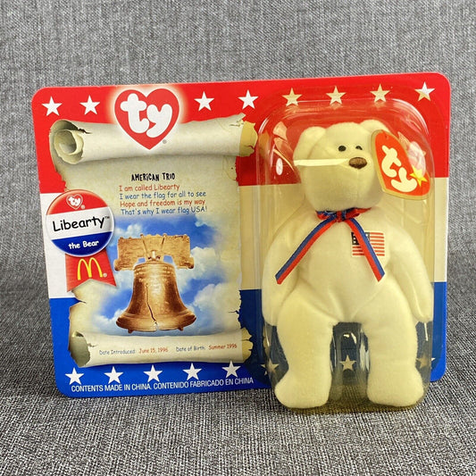 TY McDonald's Beanie Baby " Liberty the Bear 1996 SEALED