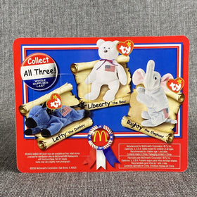 TY McDonald's Beanie Baby " Liberty the Bear 1996 SEALED