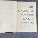 Amy Vanderbilt’s Complete Book of Etiquette 1958