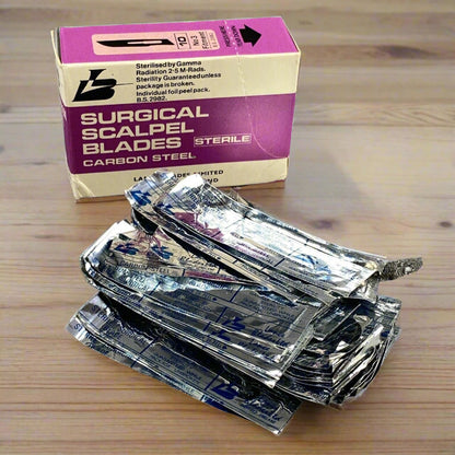 Vintage 45 Lance Blades #10 Sterile Surgical Blades Stainless Steel Individually