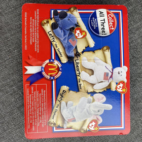 McDonald’s Ty Beanie Babies  American Trio Set , 2000 ,Sealed