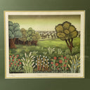 Ivan Generalic 'Spring Meadows' Landscape Print 1980 Signed  and Numbered 29x26"