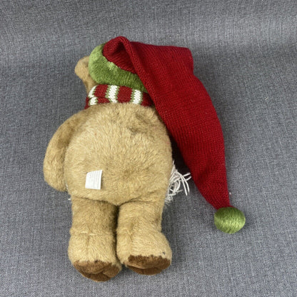 Dillards Christmas Bear Stuffed 2003 Animal Plush with Scarf 14" tall