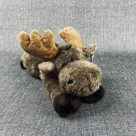 A&A Aurora Flopsies 'Mel' Moose Soft Fur 11" Plush VINTAGE 1980 Toy Orig Tag