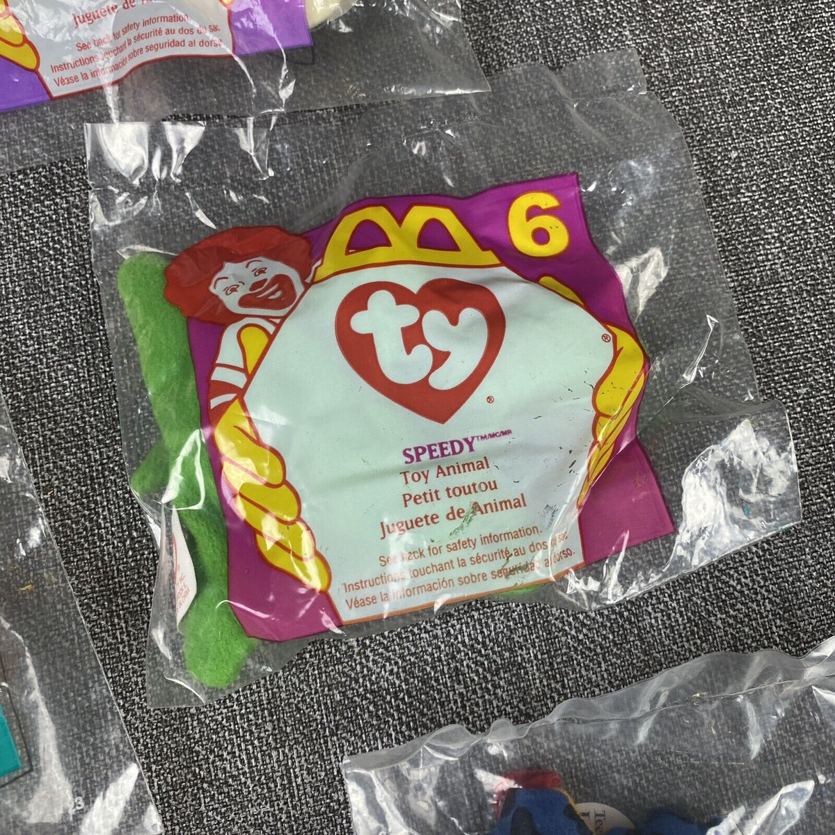 McDonalds Ty Teenie Beanies 1996 Full Set of 10 NIP Happy Meal Toys