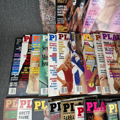 Lot of 24 Vintage Playboy Magazine 1991, 1997, 1998, 1999