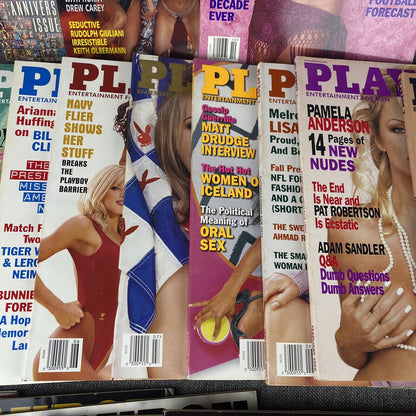 Lot of 24 Vintage Playboy Magazine 1991, 1997, 1998, 1999