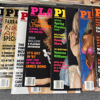 Lot of 24 Vintage Playboy Magazine 1991, 1997, 1998, 1999