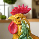 Large Ceramic Rooster Figurine Farmhouse Decor Statue 14.5” X 11”