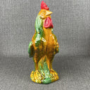 Large Ceramic Rooster Figurine Farmhouse Decor Statue 14.5” X 11”