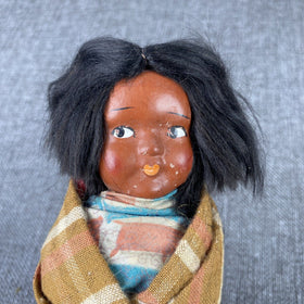 Vintage Skookum Native American Indian Doll,  8 inch