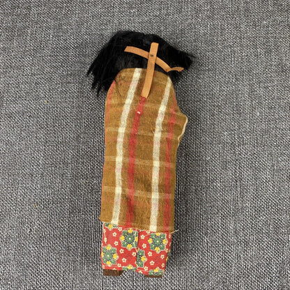 Vintage Skookum Native American Indian Doll,  8 inch