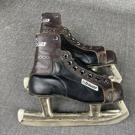 Vintage Bauer Big Chief Kid's or Youth size 12 Ice Hockey Skates