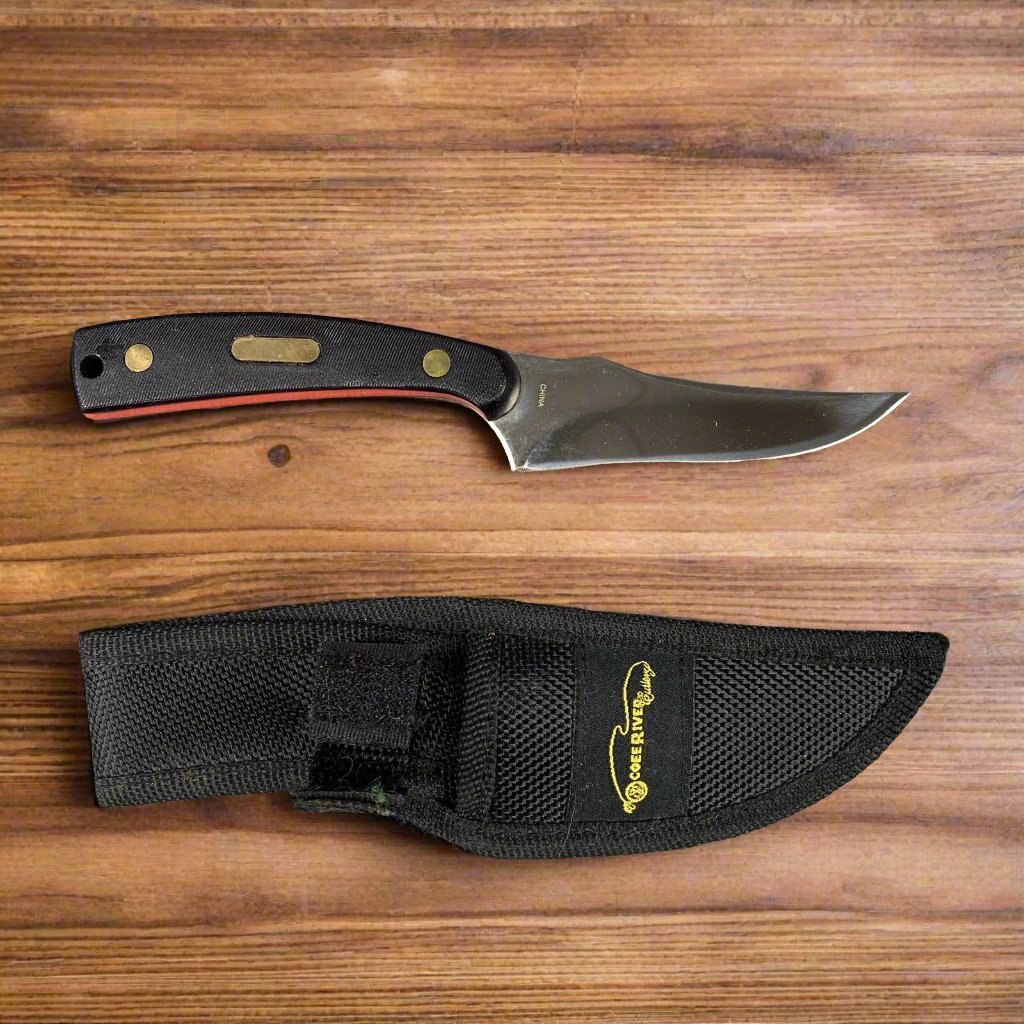 Ocoee River By Frost Cutlery  Fixed Stainless Knife 7" Overall W/ Sheath