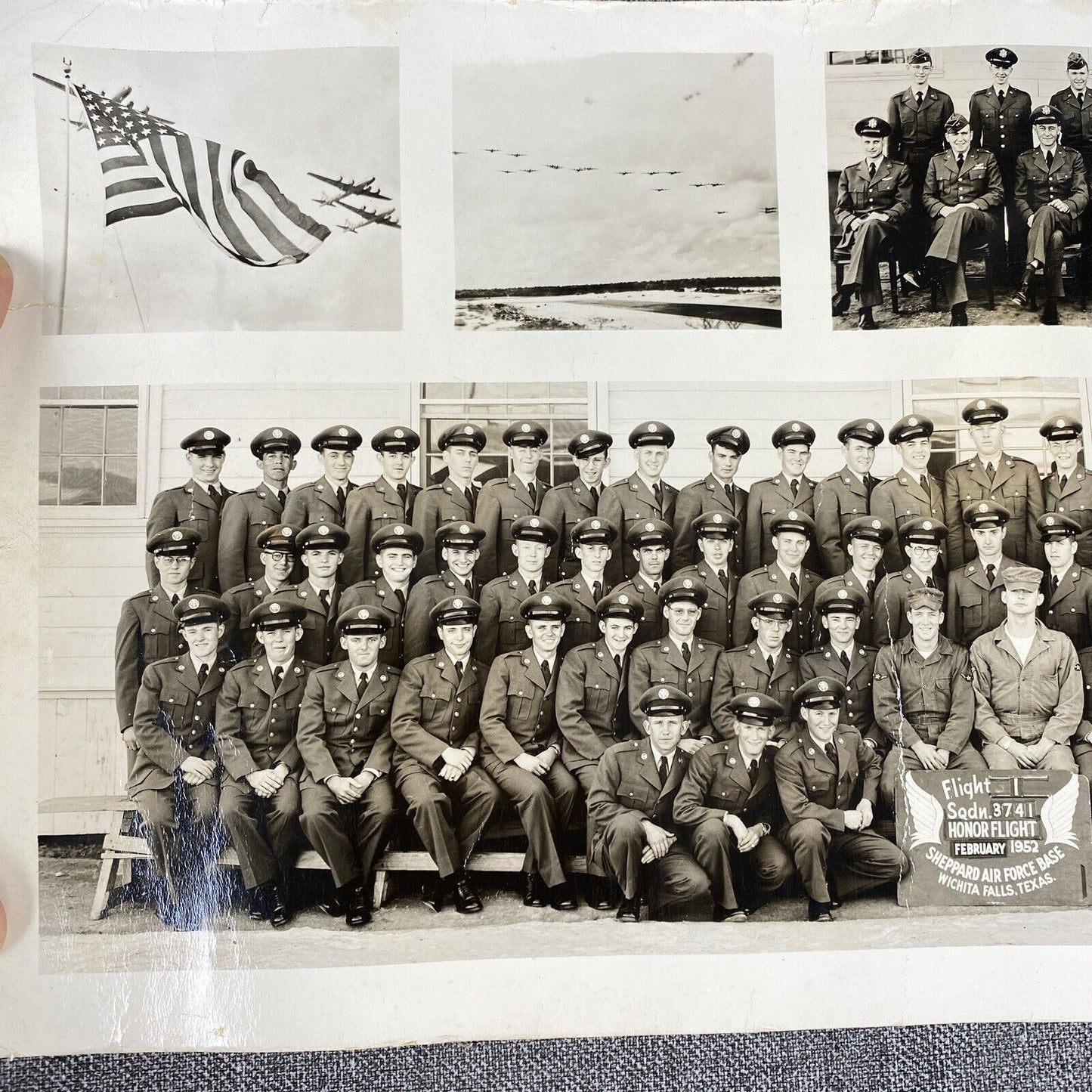 U. S. Air Force Squadron 3741 , 1st Honor Flight, Wichita Falls, TX , Photo 1952