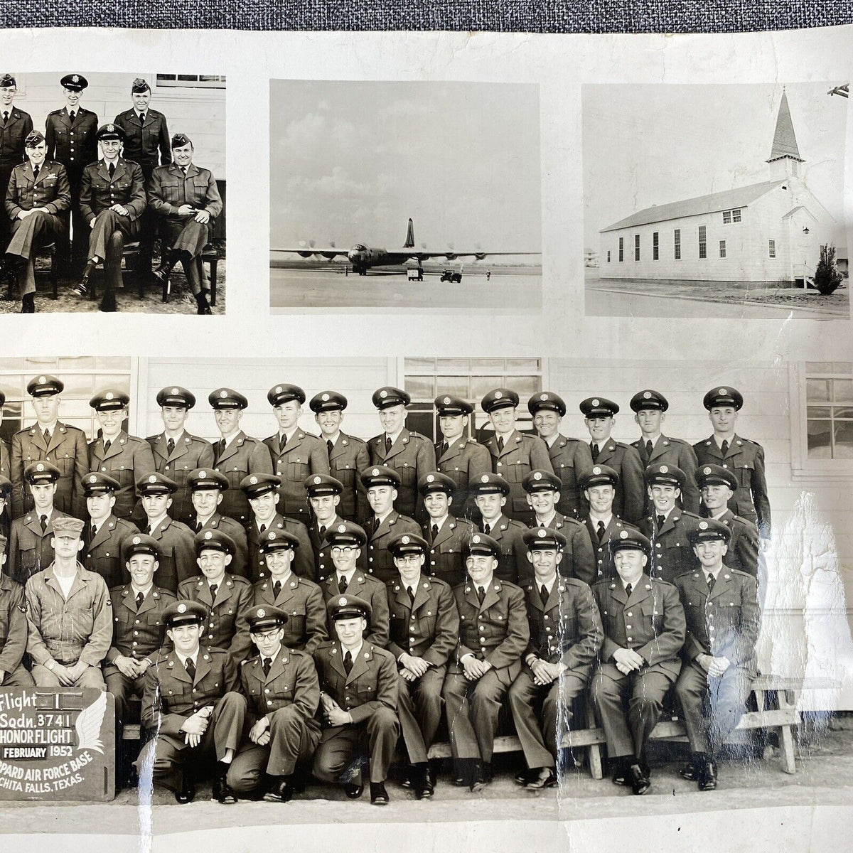 U. S. Air Force Squadron 3741 , 1st Honor Flight, Wichita Falls, TX , Photo 1952