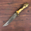 Schrade USA Stag Bowie Knife about 10" long