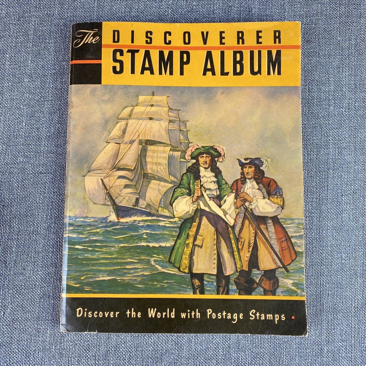 Vintage Discoverer Stamp Album with Stamps (VIDEO)