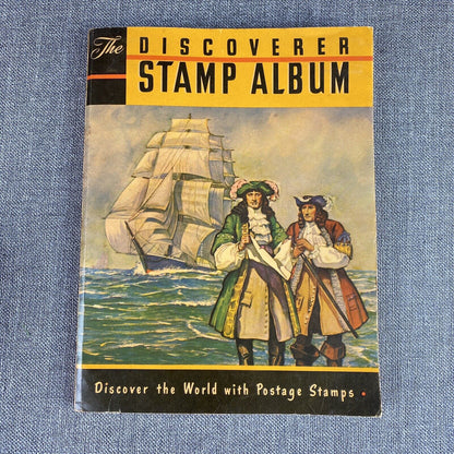 Vintage Discoverer Stamp Album with Stamps (VIDEO)