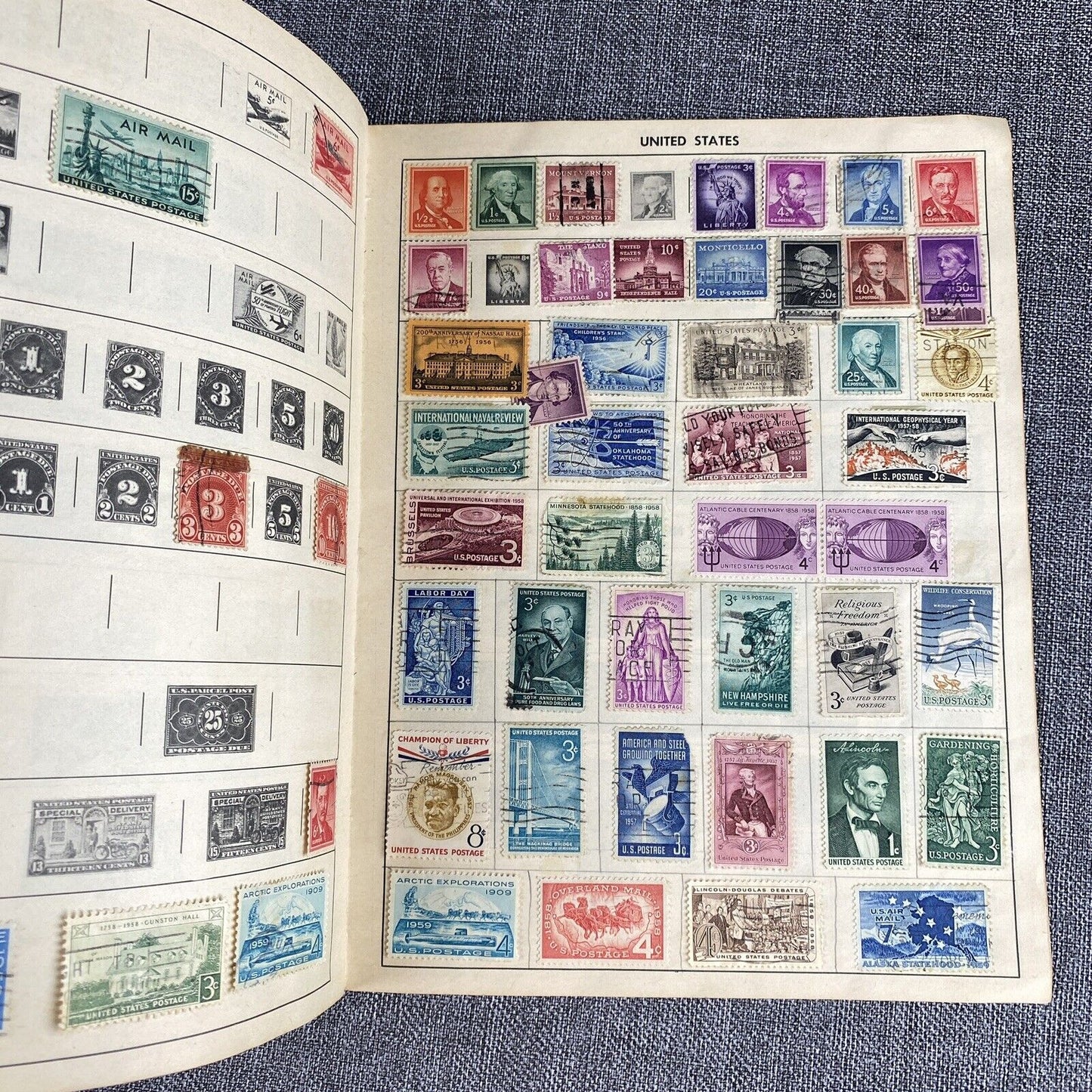 Vintage Discoverer Stamp Album with Stamps (VIDEO)