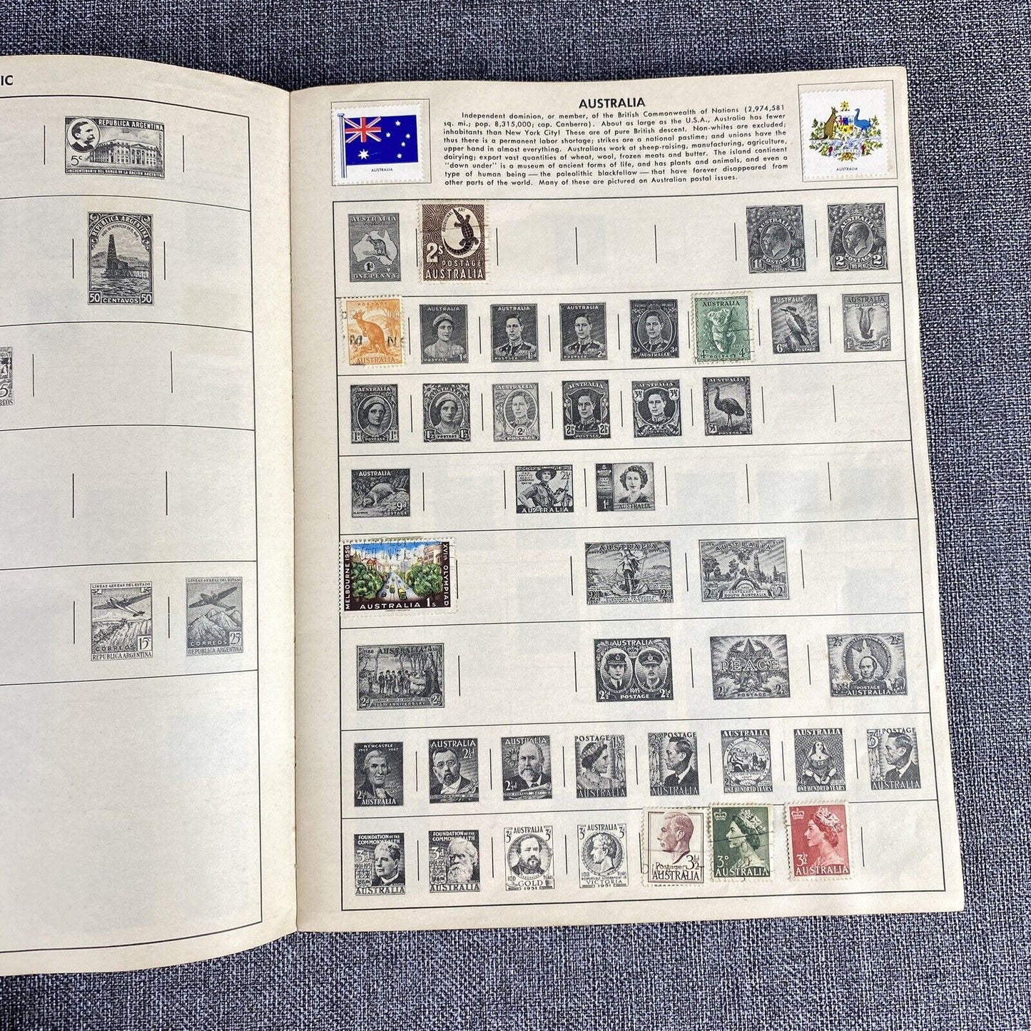 Vintage Discoverer Stamp Album with Stamps (VIDEO)