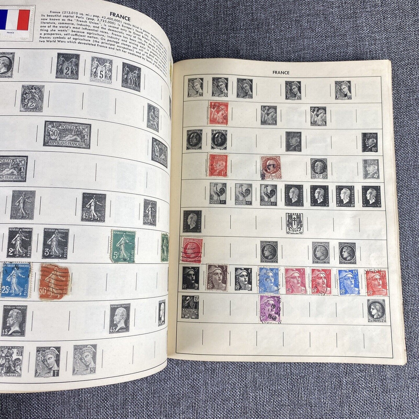 Vintage Discoverer Stamp Album with Stamps (VIDEO)