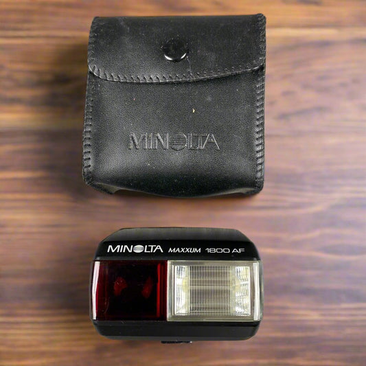 Minolta 1800 AF Flash Unit dedicated for Maxxum 35mm SLR's