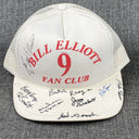 Autographed Bill Elliott, butch Rogers, and more  #9 Fan Club Trucker's Hat