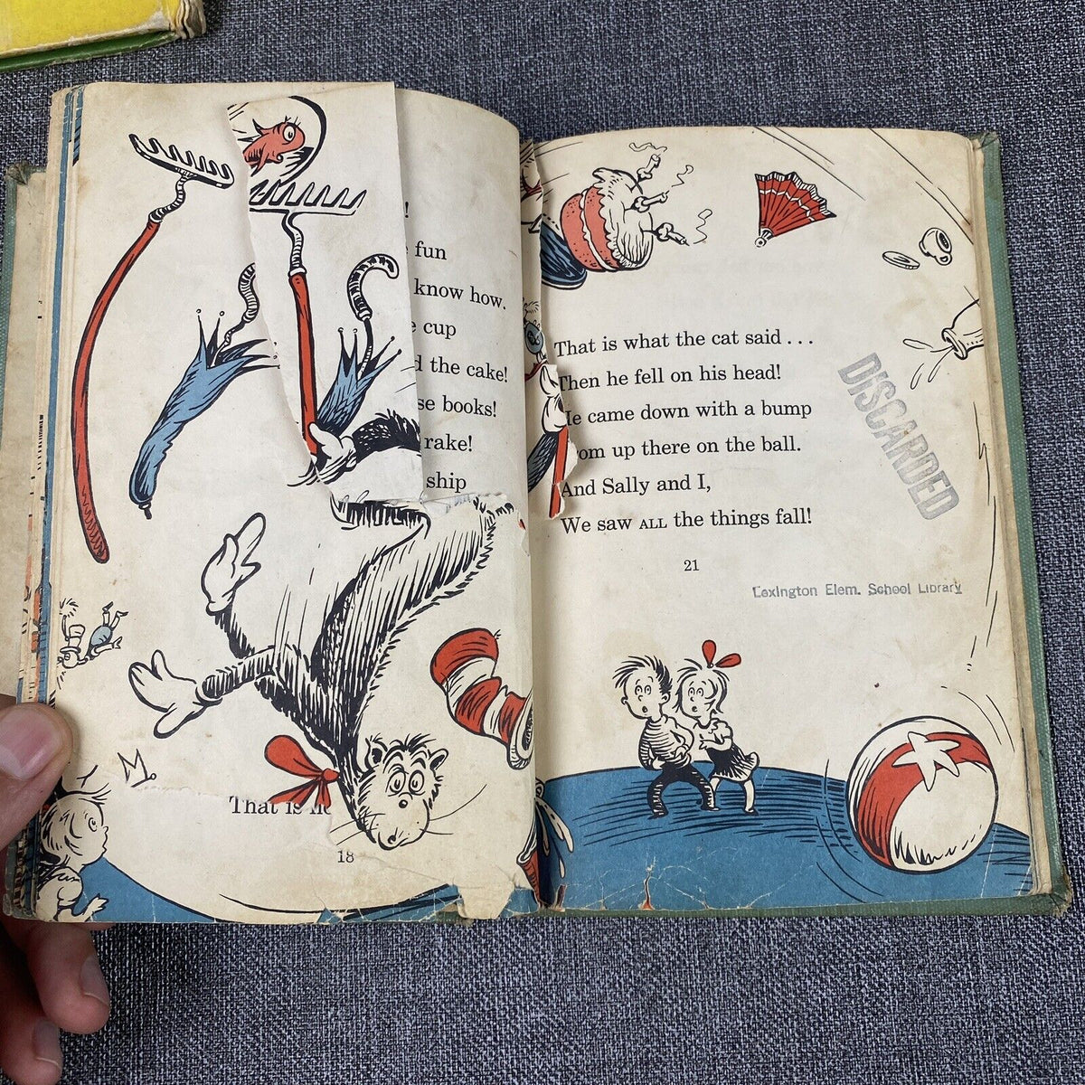 2 - The Cat In The Hat 1957 Houghton Mifflin Educational /Trade Edition, Mr Bown